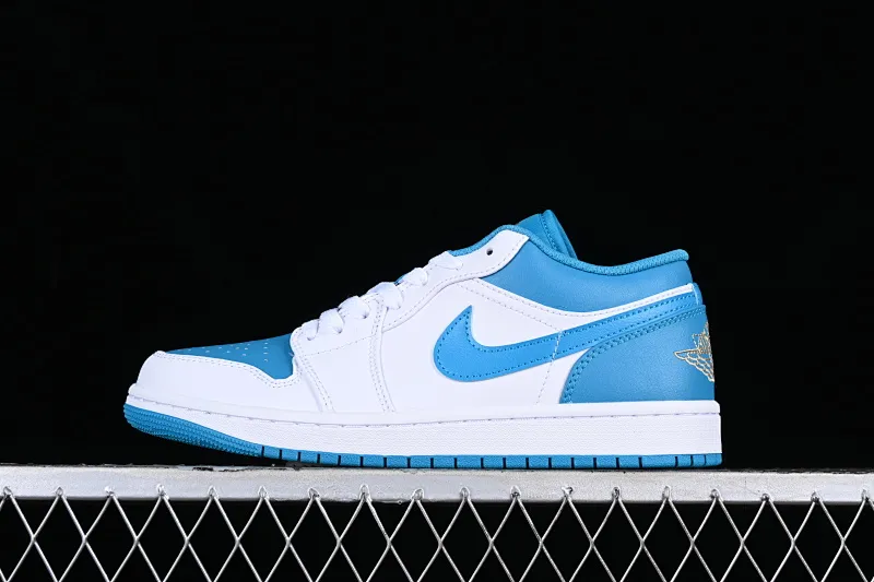 All categories Air Jordan Jordan series basketball shoes Air Jordan 1 Low G version pure original Air Jordan 1 Low "Aquatone" AJ1 Joe 1 blue and white low-top cultural basketball shoes 553558-174